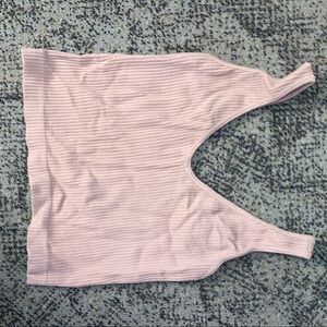 Free People ribbed pink tank